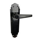 No. 6632BLK<br />Deco lever and back-plate.  Also available with key hole