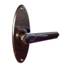 No. 6609MOT<br />Fairly unusual design  lever with oval back-plate.