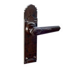 No. 6627MOT<br />Fairly unusual design on both the lever and the back-plate. Also available with a key-hole