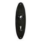 No. 6096BLK<br />Black Bakelite back plate with strong Art Deco influence. Stunning.