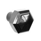 No. 6130BLK<br />Black Bakelite Hexagonal door knob