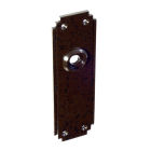 No. 6055MOT<br />Walnut Brown Bakelite Back-plate without  Keyhole.<br />Supplied with screws.