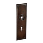 No. 6098MOT<br />Walnut Brown Bakelite Art Deco  back plate with keyhole